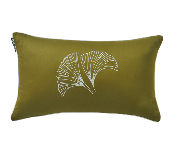 France Made Cushion -Gingko – Blanc Des Vosges HK