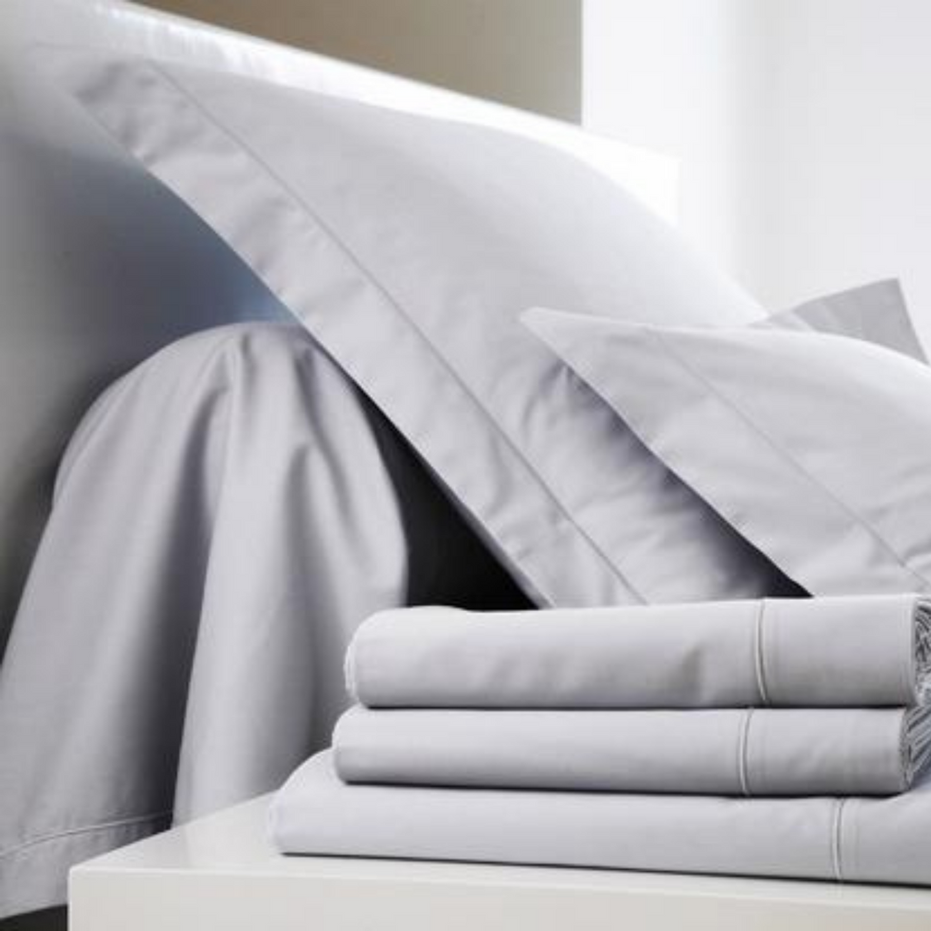 Standard Pillow case - Sateen Ardoise - Blanc Des Vosges HK