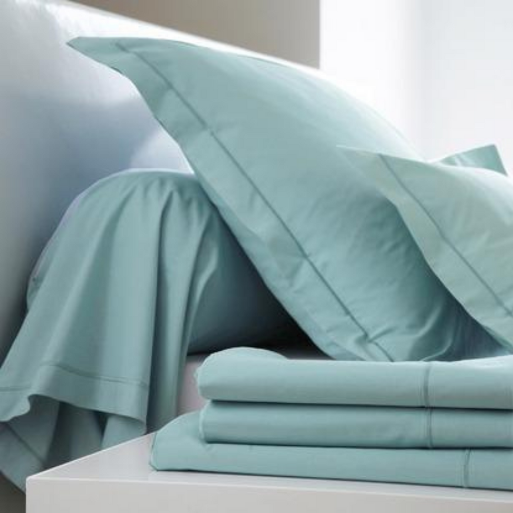 Standard Pillow case - Sateen Celadon - Blanc Des Vosges HK